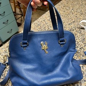 Navy Blue Lobster Purse